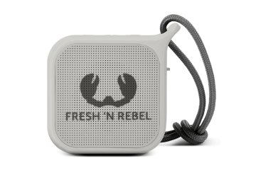 Fresh 'n Rebel Rockbox Pebble 1RB0500CL - Altoparlante portatile Bluetooth splashproof, grigio chiaro