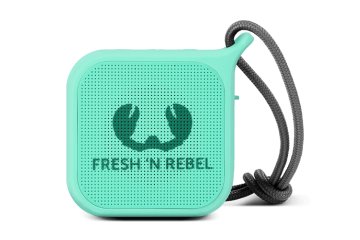Fresh 'n Rebel Rockbox Pebble 1RB0500PT - Altoparlante portatile Bluetooth splashproof, peppermint