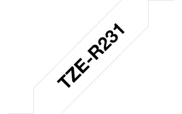 Brother TZE-R231 nastro per etichettatrice Nero su bianco