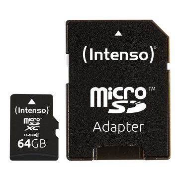 Intenso 64GB MicroSDHC MicroSDXC Classe 10