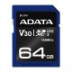 ADATA ASDX64GUI3V30S-R memoria flash 64 GB SDXC UHS-I Classe 10 2
