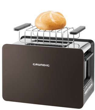 Grundig TA 7280 G 2 fetta/e Nero, Quarzo metallizzato, Acciaio inox