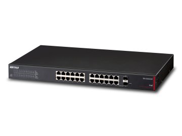 Buffalo BS-GS2024P switch di rete Gestito L2/L3 Gigabit Ethernet (10/100/1000) Supporto Power over Ethernet (PoE) 1U Nero