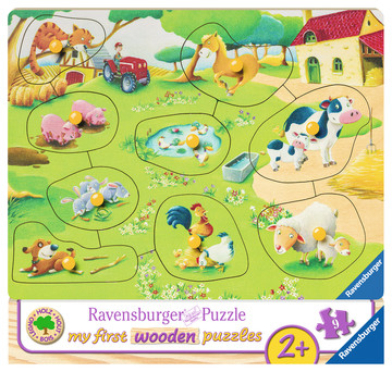 Ravensburger Kleiner Bauernhof Puzzle 9 pz Fattoria