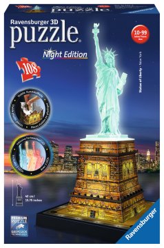 Ravensburger Statua della Libertà di notte