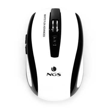 NGS Bianco Flea Advanced mouse Mano destra RF Wireless Ottico 1600 DPI