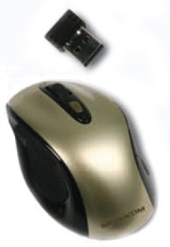Mediacom Nano Ax880 mouse Ufficio RF Wireless Ottico 1600 DPI