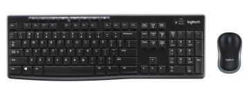 Logitech Wireless Combo MK270 tastiera Mouse incluso Casa USB QWERTZ Tedesco Nero