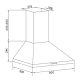 Glem Gas GHP663IX cappa aspirante Cappa aspirante a parete Acciaio inox 633 m³/h 3