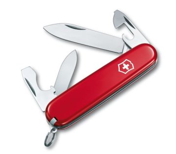 Victorinox Recruit Coltello multiuso Rosso, Acciaio inox