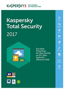 Kaspersky Total Security 2017, 1U, 1Y Sicurezza antivirus Full 1 licenza/e 1 anno/i