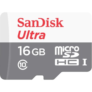 SanDisk Ultra MicroSDHC 16GB UHS-I + SD Adapter Classe 10