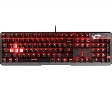 MSI VIGOR GK60 tastiera Gaming USB QWERTY Nero