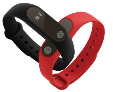 GOCLEVER SMART BAND MAXFIT BASIC OLED Braccialetto per rilevamento di attività 1,07 cm (0.42") IP67 Nero, Rosso