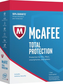 McAfee Total Protection Sicurezza antivirus Base 5 licenza/e 1 anno/i