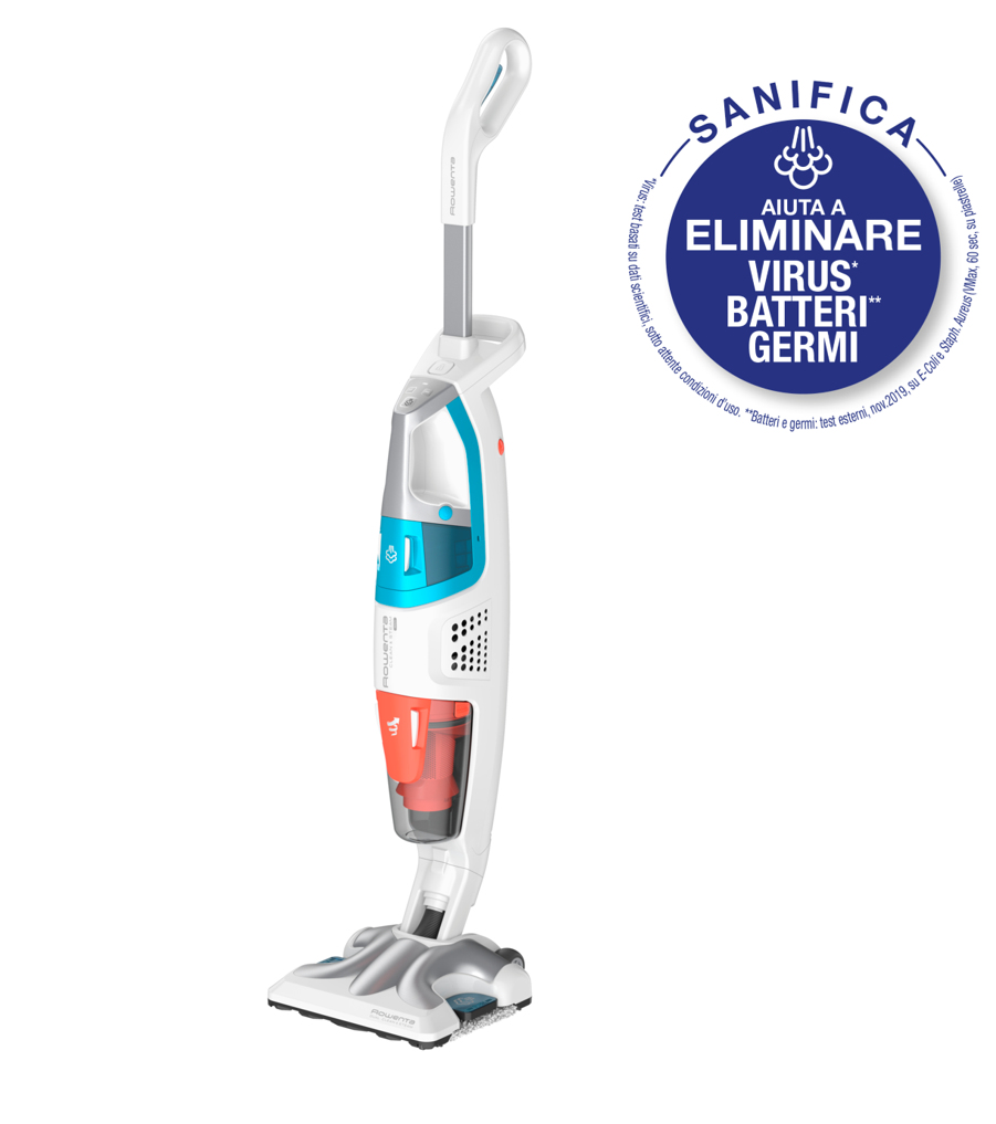 RY8534 - Rowenta RY8534 Clean \u0026 Steam Multi Scopa Lavapavimenti, Aspira e  Igienizza Contemporaneamente tutte le superfici, Elimina Germi e Batteri,  Serbatoio Portatile Amovibile, Senza Sacco, Bianca - Generatori di vapore -