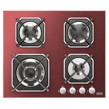 Lofra HGR6G0 Rosso Da incasso 60 cm Gas 4 Fornello(i)