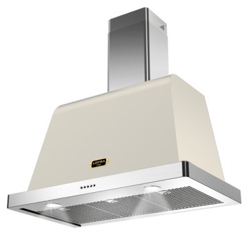 Lofra Dolcevita 120 Cappa aspirante a parete Avorio, Acciaio inox 800 m³/h