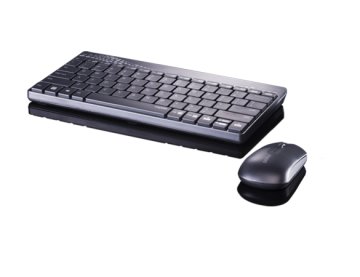 Rapoo 8000 tastiera Mouse incluso RF Wireless QWERTY Italiano Nero, Grigio