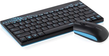 Rapoo 8000 tastiera Mouse incluso RF Wireless Italiano Nero, Blu