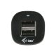 i-tec CHARGER-CAR2A1 Caricabatterie per dispositivi mobili MP3, MP4, Smartphone, Tablet Nero Accendisigari Auto 4