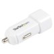 StarTech.com Caricatore accendisigari a doppia presa USB - Adattatore USB auto ad alta potenza ( 17W - 3.4 Amp) - bianco 2