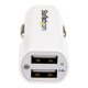 StarTech.com Caricatore accendisigari a doppia presa USB - Adattatore USB auto ad alta potenza ( 17W - 3.4 Amp) - bianco 3