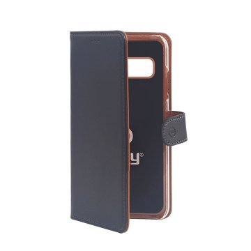 Celly WALLY892 custodia per cellulare 14,7 cm (5.8") Custodia a borsellino Nero, Marrone