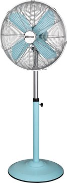 Termozeta Ventilatore a piantana in metallo blu vintage 40cm 50W