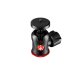 Manfrotto 492 Centre Ball Head testa per treppiede Nero, Rosso 1/4