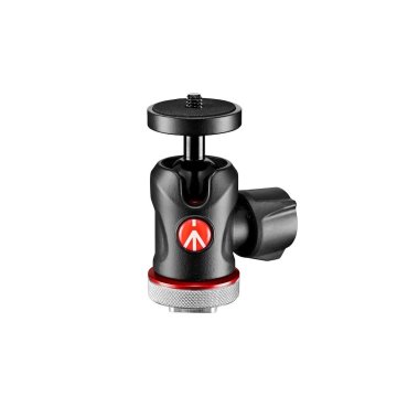 Manfrotto MH492LCD-BH testa per treppiede Nero, Rosso Alluminio 1/4" Palla