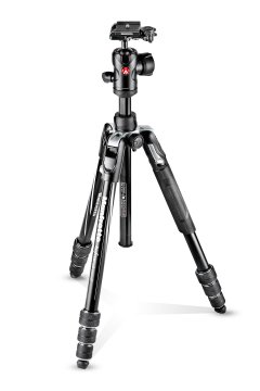 Manfrotto MKBFRTA4BK-BH treppiede 3 gamba/gambe Nero, Argento