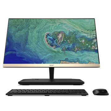 Acer Aspire S24-880 Intel® Core™ i5 i5-8250U 60,5 cm (23.8") 1920 x 1080 Pixel PC All-in-one 8 GB DDR4-SDRAM 256 GB SSD Windows 10 Home Wi-Fi 5 (802.11ac) Nero, Oro