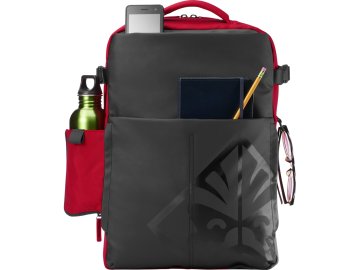 HP OMEN by Gaming zaino Zaino casual Nero, Rosso Tessuto