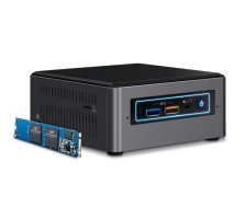 Intel NUC BOXNUC7I5BNHX1 barebone per PC/stazione di lavoro Nero, Grigio i5-7260U 2,2 GHz