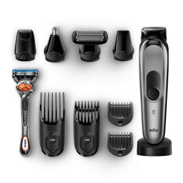 Braun Multigroomer Rifinitore 10-In-1 Tutto-In-1 MGK7021 Rasoio Barba Elettrico, Rifinitore E Tagliacap