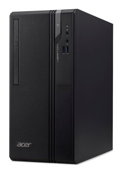 Acer Veriton VES2710G Intel® Core™ i3 i3-8100 4 GB DDR4-SDRAM 1 TB HDD Windows 10 Home Desktop PC Nero