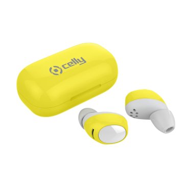 Celly Bh Twins Air Auricolare Wireless In-ear Musica e Chiamate Bluetooth Giallo