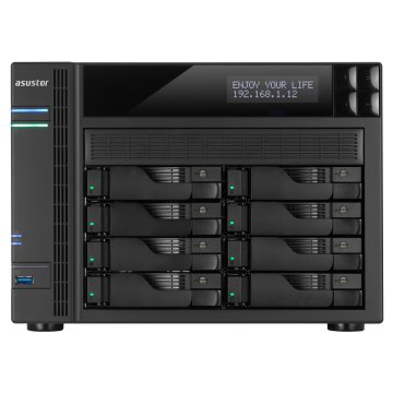 Asustor AS6208T NAS Collegamento ethernet LAN Nero