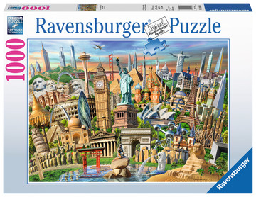 Ravensburger World Landmarks Puzzle 1000 pz Città