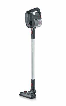 Severin HV 7157 scopa elettrica Batteria Senza sacchetto Nero, Rosso, Trasparente