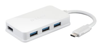D-Link DUB-H410 hub di interfaccia USB 3.2 Gen 1 (3.1 Gen 1) Type-C 5000 Mbit/s Bianco