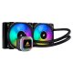 Corsair H100i Processore Raffreddatore di liquidi tutto in uno 12 cm Nero, Bianco 2