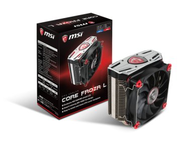 MSI Core Frozr L Processore Refrigeratore 12 cm Nero, Metallico, Rosso