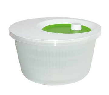 EMSA 505087 centrifuga da insalata Verde, Bianco Manovella/manico