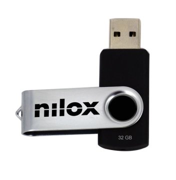 Nilox U3NIL32BL001 unità flash USB 32 GB Nero, Argento