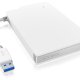 ICY BOX IB-AC606-U3 Box esterno HDD/SSD Bianco 2.5