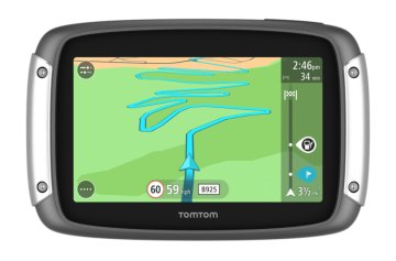 TomTom Rider 40 navigatore Fisso 10,9 cm (4.3") Touch screen 280 g Nero, Argento