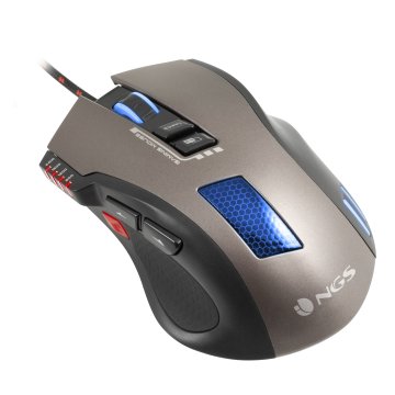 NGS GMX-105 mouse Gaming Mano destra USB tipo A Ottico 2400 DPI