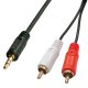 Lindy 35685 cavo audio 10 m 2 x RCA 3.5mm Nero 2